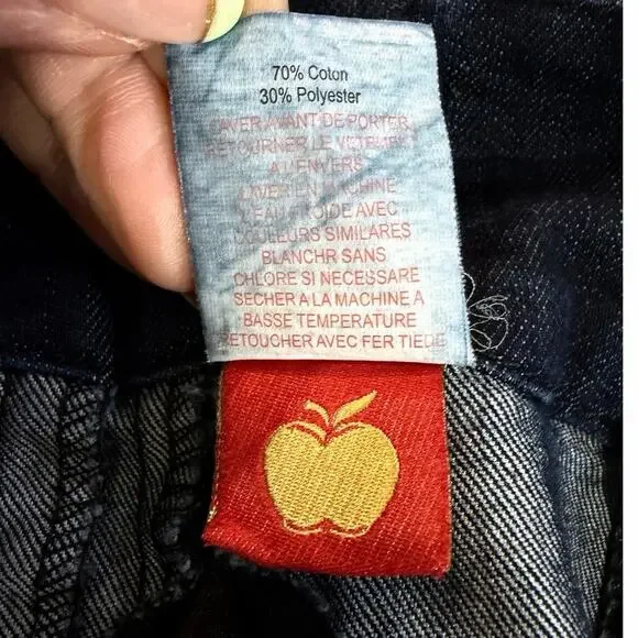 Rare VTG Apple Bottoms Side Panel Tuxedo Jeans McBling Era Nelly Y2K SZ 32”x33” - Picture 8 of 16